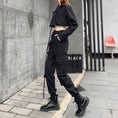 Load image into Gallery viewer, [MEITAO Series] ★Casual Pants★ Bottoms Black Autumn clothes Easy to match, slimming, stylish
