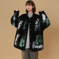 Load image into Gallery viewer, [Fujiiman Series] ★Jacket★ 2color outer denim unisex graffiti unique couple clothes retro oversize
