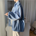 Load image into Gallery viewer, [Tetsusho Series]★Jacket★ 3color Outerwear Unisex Men's Blue White Black ML XL 2XL
