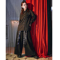 Load image into Gallery viewer, [Old Monster --- Preface Series] ★China style trousers★ Bottoms Spring/Autumn type Gaucho pants Text pattern Black Black
