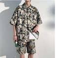 Load image into Gallery viewer, [KCSJ Series]★Setup★ Shirt + Shorts Unisex Men's Large Size Casual Aloha Shirt 2 Piece Set
