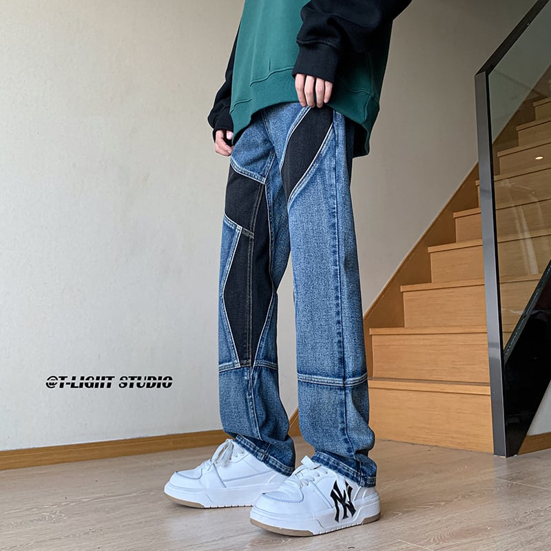 [JIETENA Series]★Trousers★Casual Pants 3color Unisex Men's Denim Pants Slimming and Unique