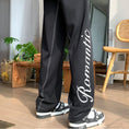 Load image into Gallery viewer, [KADISHOU Series] ★Casual Pants★ 2color Bottoms Trousers Unisex Men's Alphabet Easy to Match Black White
