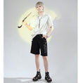 Load image into Gallery viewer, [Kyodo Series]★China style trousers★Bottoms, casual pants, shorts, short length pants, unisex, men's, letter pattern
