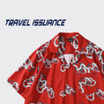 Gallery viewerに画像を読み込む, 【TRAVEL ISSUANCEシリーズ】★シャツ★ 2color トップス 半袖シャツ 蛇 プリント 春夏 男女兼用 メンズ ブラック レッド
