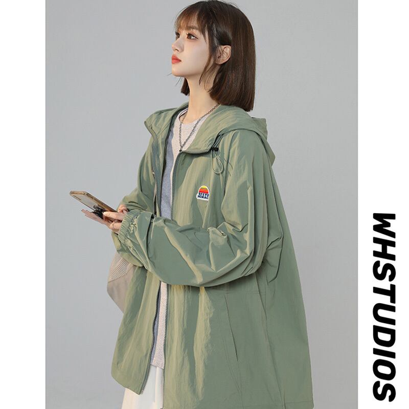 [GEBOXUAN Series]★Jacket★ 4color Outer Thin Summer Clothes Sun Protection Unisex Men's Cute Simple Casual