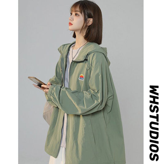 [GEBOXUAN Series]★Jacket★ 4color Outer Thin Summer Clothes Sun Protection Unisex Men's Cute Simple Casual