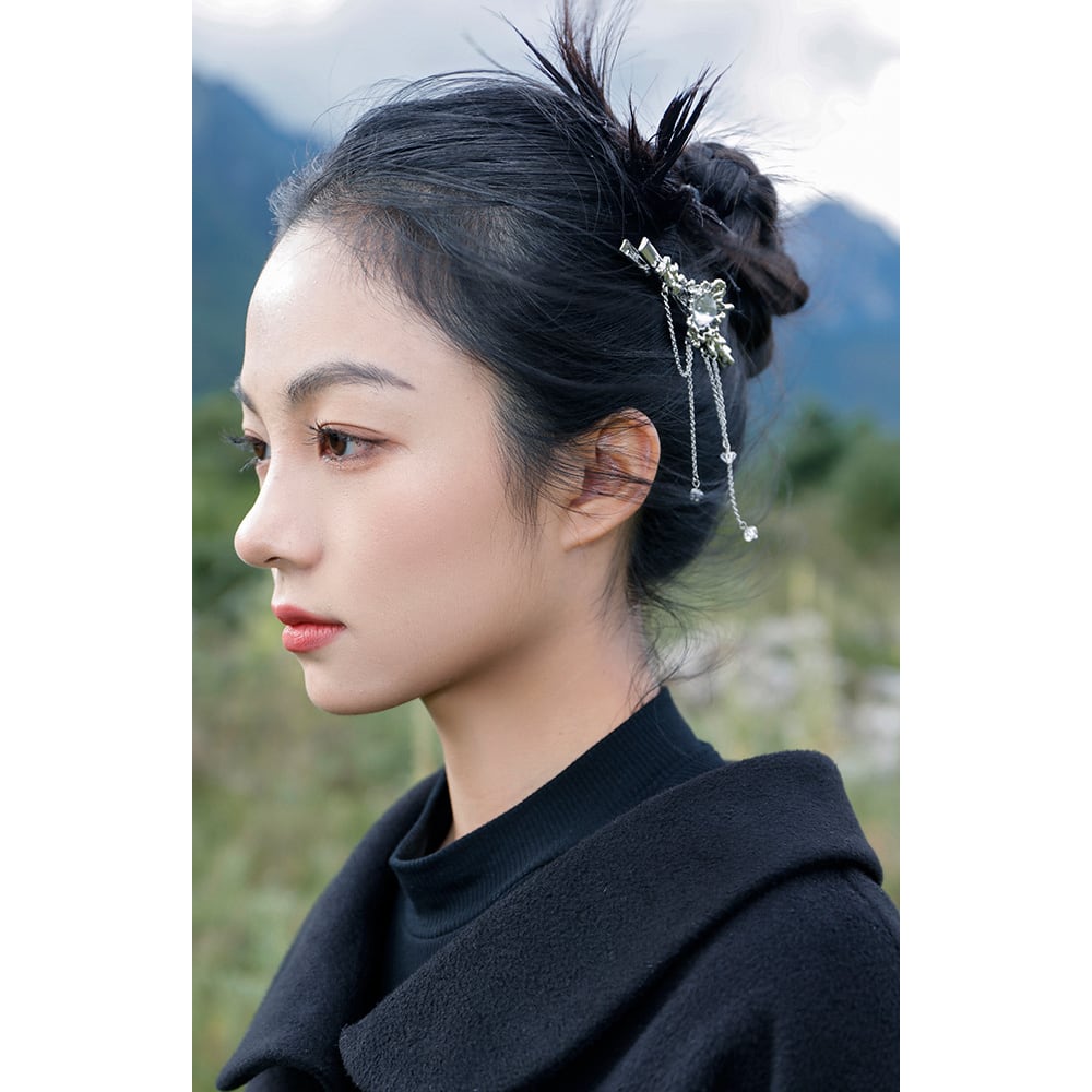 [Xiao Qing Long Shu Series]★China style hair ornament★ Hairpin 1 piece Ladies accessories Fringe Retro