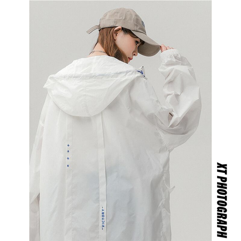 [Fujiiman Series] ★Thin Jacket★ Outerwear 3color Unisex Men's Large Size Thin Summer Clothes Green White Gray