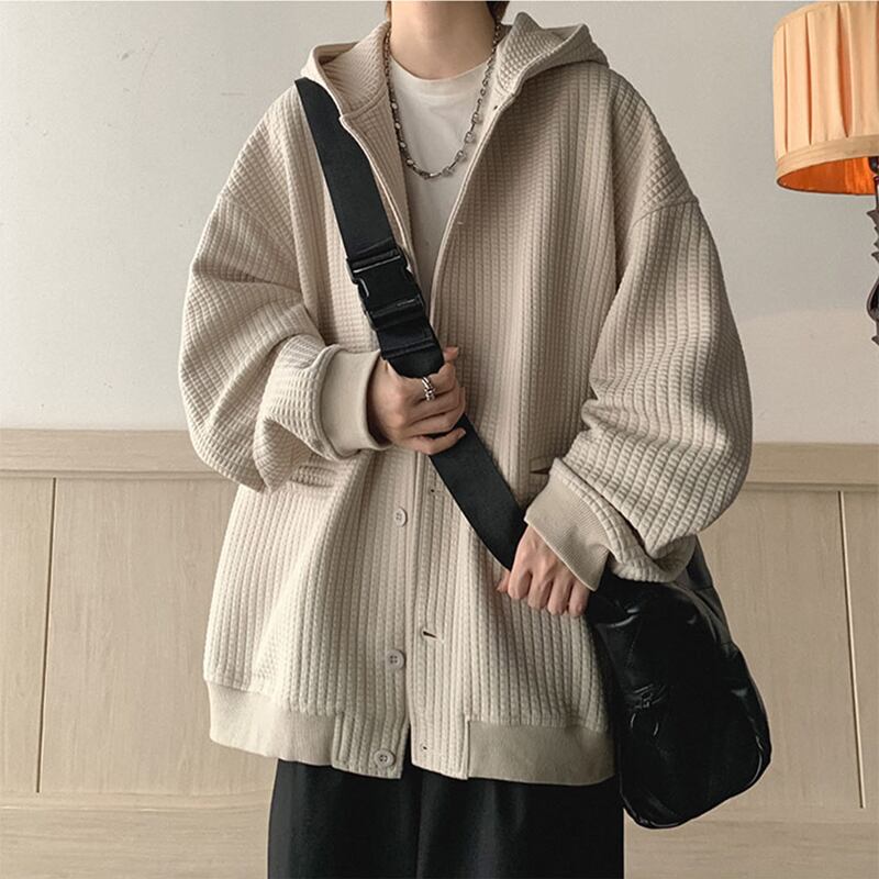 [V37 Series] ★Outer★ 3color Jacket Unisex Men's Casual Apricot Blue Coffee Color