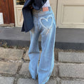 Load image into Gallery viewer, [LIANGLIANG Series] ★Denim pants★ Bottoms, pants, ladies, stylish, slimming, easy to match, blue
