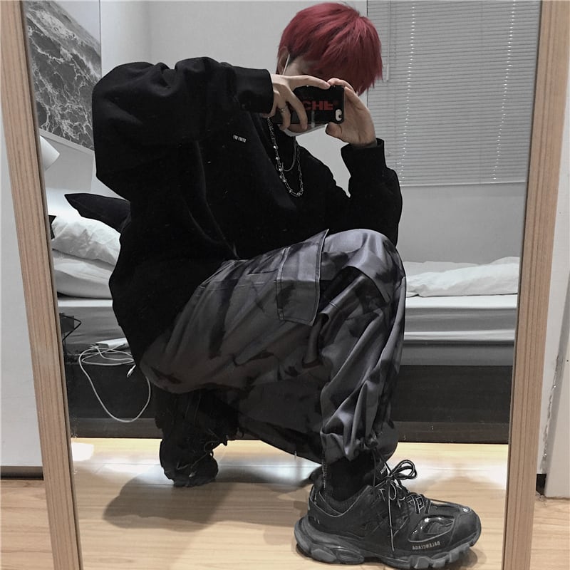 [INstudios Series]★Pants★ 2color Casual Pants Unisex Fashion White Dark Gray