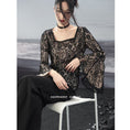 Load image into Gallery viewer, [Big Blue Dragon Series] ★China style top★ Lace, sexy, long sleeves, design, original, improves your temperament
