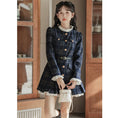 Load image into Gallery viewer, [MEIYI Series] ★One Piece★ Women's Short Length Plaid Pattern Commuting Date Office Lady Navy Improves Temperament
