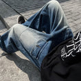 Load image into Gallery viewer, [PV Series]★Denim Pants★ 2color Bottoms Unisex Men's Large Size Pocket Blue Black
