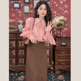 Load image into Gallery viewer, [Misslin Fashion Series]★Setup Single Order★ Shirt or Skirt Pink Coffee Color Retro Date
