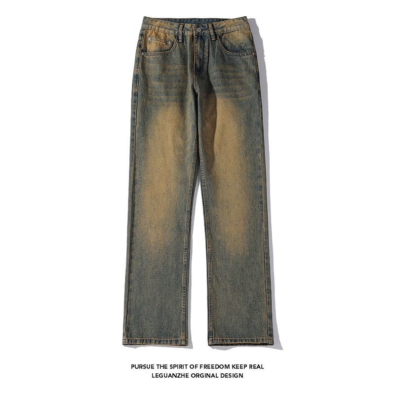 [BIGEMAN Series]★Denim pants★ 2color bottoms pants unisex men's large size casual