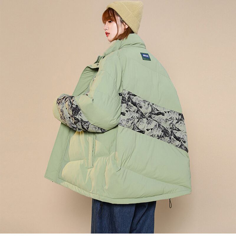 [Ushiomiomi Series] ★Winter Coat★ 4color Cotton Coat Unisex Men's Print Fashion ML XL 2XL