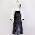 Load image into Gallery viewer, [Dust Smoke Cloud Dream---Picture Series]★China style skirt★Maki skirt, Chinese clothing, ink pattern, long length, original, cute, Hanfu skirt
