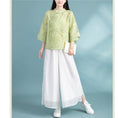 Load image into Gallery viewer, [Qing Series]★China style tops★ 3color Chinese style shirt, Chinese clothes, summer clothes, cool, Chinese clothes, Tang clothes, retro
