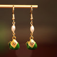 Load image into Gallery viewer, [Ma series] ★China style earrings★ 3 types of earrings, pair, ladies, cute accessories, green, chimaki
