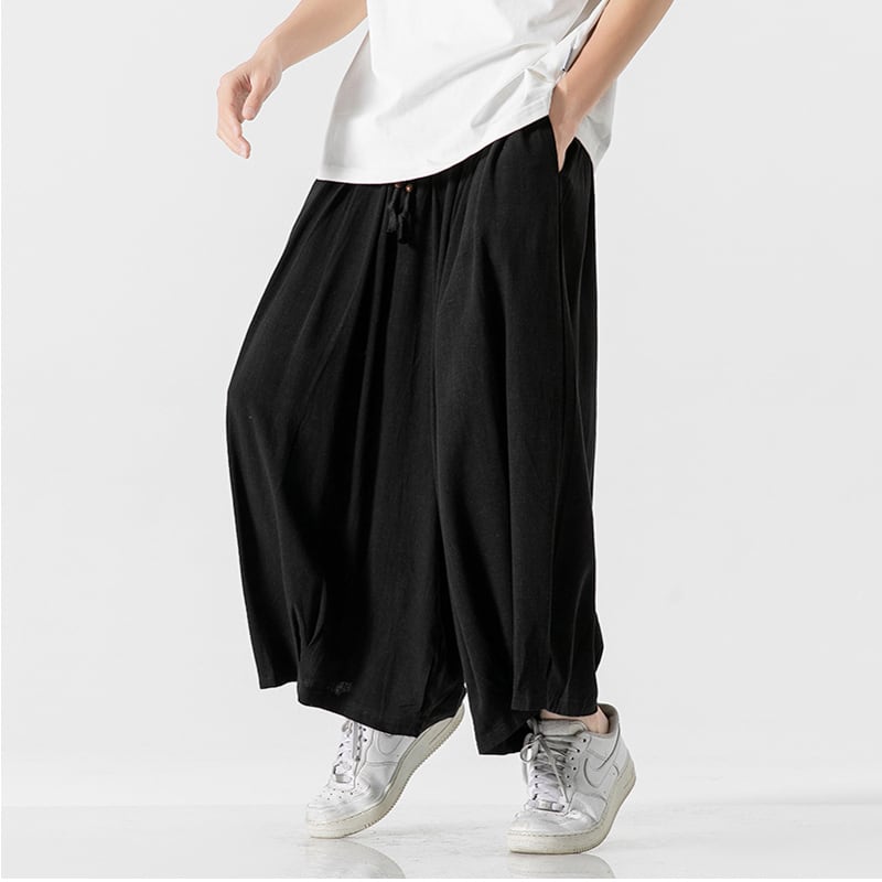 [JUNYI Series]★Casual Pants★ 3color Bottoms Chinese Style Pants Men's Large Size Plain Simple