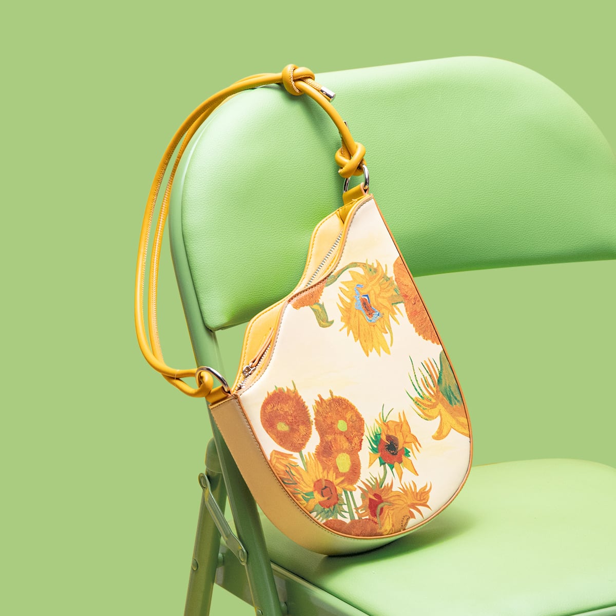 [XIAOZHONG Series]★Bag★ Shoulder bag Sunflower PU Easy to match Date Commuting