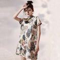 Load image into Gallery viewer, [YUEQIAO Series] ★Improved Chinese dress★ Short length crane loose fitting dress wedding fireworks festival festival
