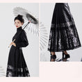 Load image into Gallery viewer, [BAIRIMENG Series]★China style skirt★Maki skirt bottoms Improves temperament Black Black Easy to match
