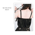 Load image into Gallery viewer, [Old Monster---Sakura Dye Series]★China style camisole★Sexy embroidered Easy to match Black Black
