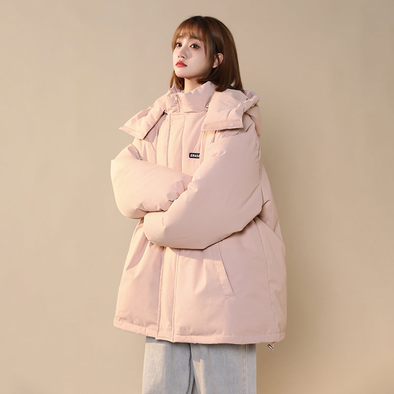 [Suikoishi Series] ★Winter coat★ Cotton coat outerwear 2color Unisex Men's Green Pink ML XL 2XL