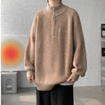 Load image into Gallery viewer, [Leonbinno Series]★Sweater★ 3color Knit Tops Unisex Men's Large Size Black Green Brown
