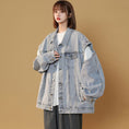 Load image into Gallery viewer, [LIUQU Series]★Jacket★ 2color outer denim jacket Unisex Men's Sleeves are removable
