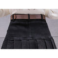 Load image into Gallery viewer, [DIANTOU series]★Skirt★ Mini skirt Denim skirt Black Black bottoms Fashion
