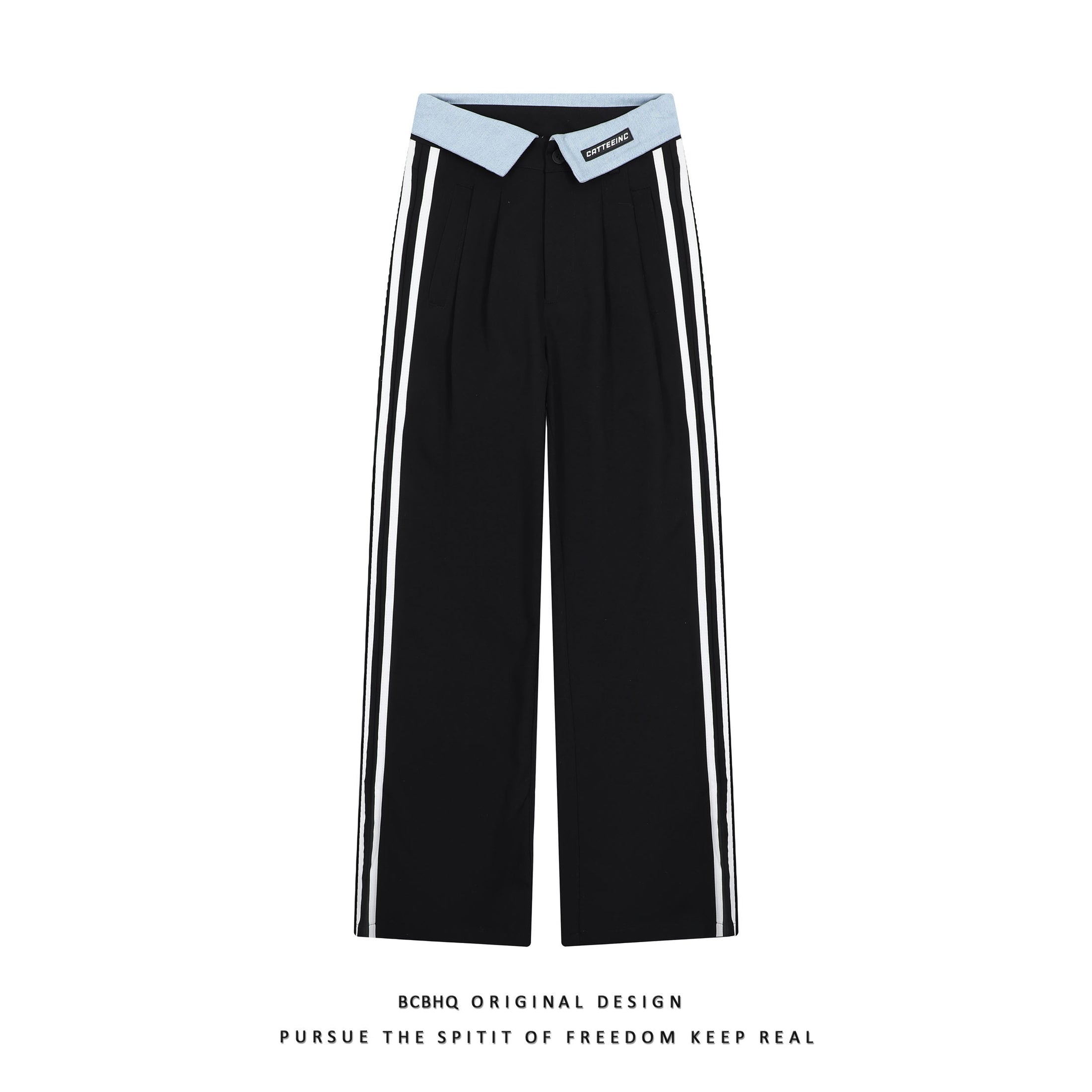 [BCBHQ Series] ★Casual Pants★ 2color Pants Bottoms Unisex Men's Vertical Striped Striped Pattern Sports Style