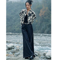 Load image into Gallery viewer, [Big Blue Dragon Series] ★China style outerwear★ Tops, Chinese clothes, ink pattern, mini length, easy to match, slimming print
