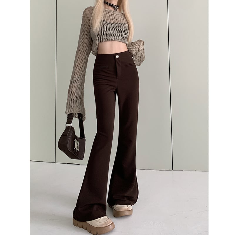 [KEKELI Series] ★Casual Pants★ 3color Bottoms Trousers Good slimming effect Easy to match Black Dark Gray Coffee color