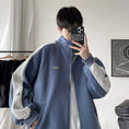 Load image into Gallery viewer, [BIGEMAN Series] ★Jacket★ Outerwear 2color Unisex Men's Large Size Sports Style Black Blue
