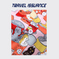 Gallery viewerに画像を読み込む, 【TRAVEL ISSUANCEシリーズ】★シャツ★ 2color 青or赤 ネコ 猫 ねこ 猫模様 プリント 男女兼用 メンズ 海辺 旅行 撮影
