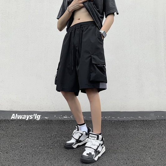 [BIGEMAN Series] ★Shorts★ 4color Bottoms Short Length Pants Unisex Men's Large Size Casual Pants