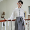 Load image into Gallery viewer, [WUJIA Series]★China style shirt★ Tops, long sleeve shirt, Chinese elements, summer clothes, improves temperament, SML, switching
