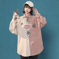 Load image into Gallery viewer, [GEBOXUAN Series]★Shirt with tie★ 2color tops unisex men's color scheme brown pink
