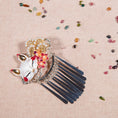 Load image into Gallery viewer, [Ome Yasuka Series] ★Hair Accessory★ Pair of Hairpins, Fox, Coming of Age Ceremony, Party, Gift, Fringe, Flower, Beads, Cute, Good Qualities
