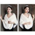 Load image into Gallery viewer, [Doufu Series]★Shawl★ All 4 colors White Red Gray Coming-of-age ceremony dress One piece Bolero Invitation shawl Elegant
