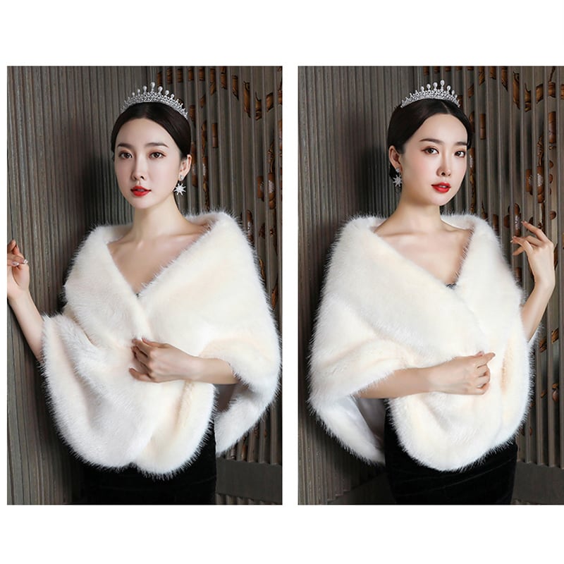 [Doufu Series]★Shawl★ All 4 colors White Red Gray Coming-of-age ceremony dress One piece Bolero Invitation shawl Elegant