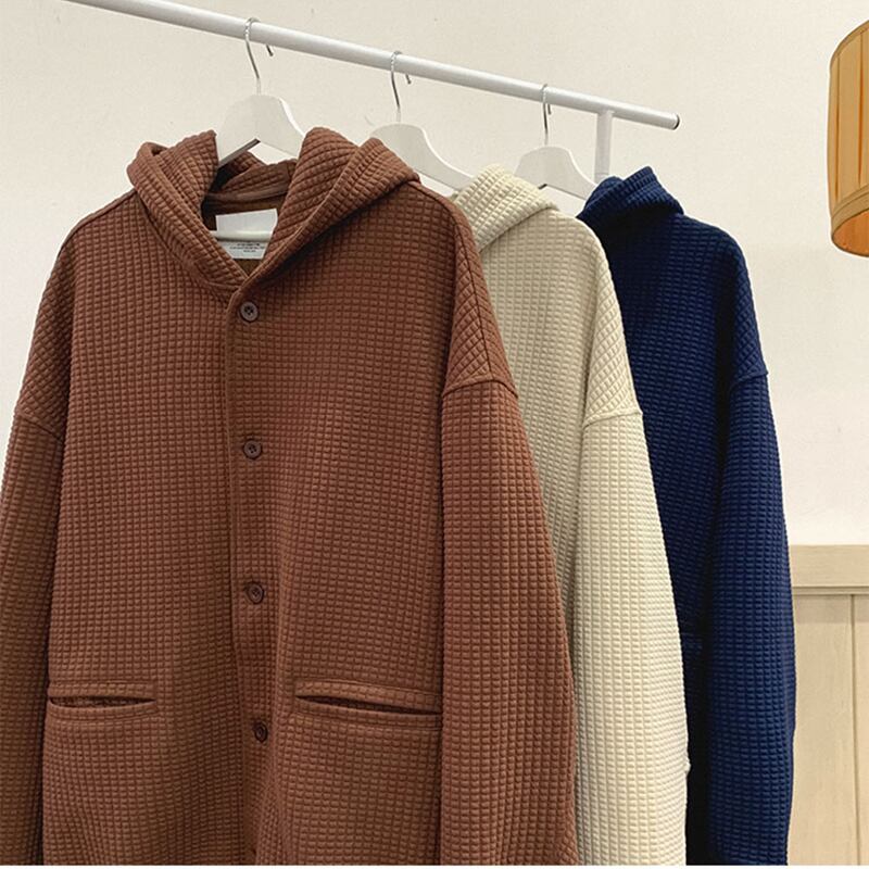 [V37 Series] ★Outer★ 3color Jacket Unisex Men's Casual Apricot Blue Coffee Color