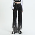 Load image into Gallery viewer, [Escape from Earth Series]★Denim Pants★ Pants Bottoms Slimming Ladies Stylish Black Black
