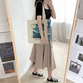 Load image into Gallery viewer, [Andcici Series]★Bag★ Tote bag Large capacity Oil painting style Starry sky Beige Blue Blue Date Commuting to school
