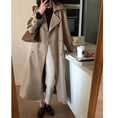 Load image into Gallery viewer, [ZHENMANZI series] ★Trench coat★ 2color long length coat outerwear for improving temperament, commuting, dating
