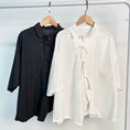 Load image into Gallery viewer, [Miyakoya Series]★China style shirt★2 color tops unisex irregular casual black white
